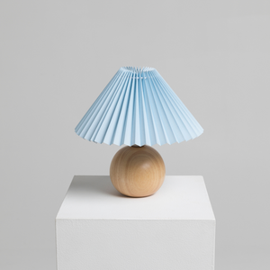 Small Knife Pleat Lamp Shade Powder Blue LAMPA